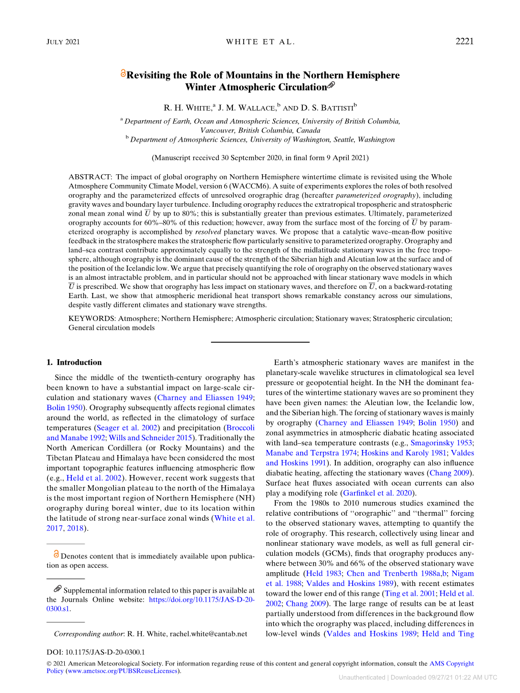 Revisiting the Role of Mountains in the Northern Hemisphere Winter Atmospheric Circulation