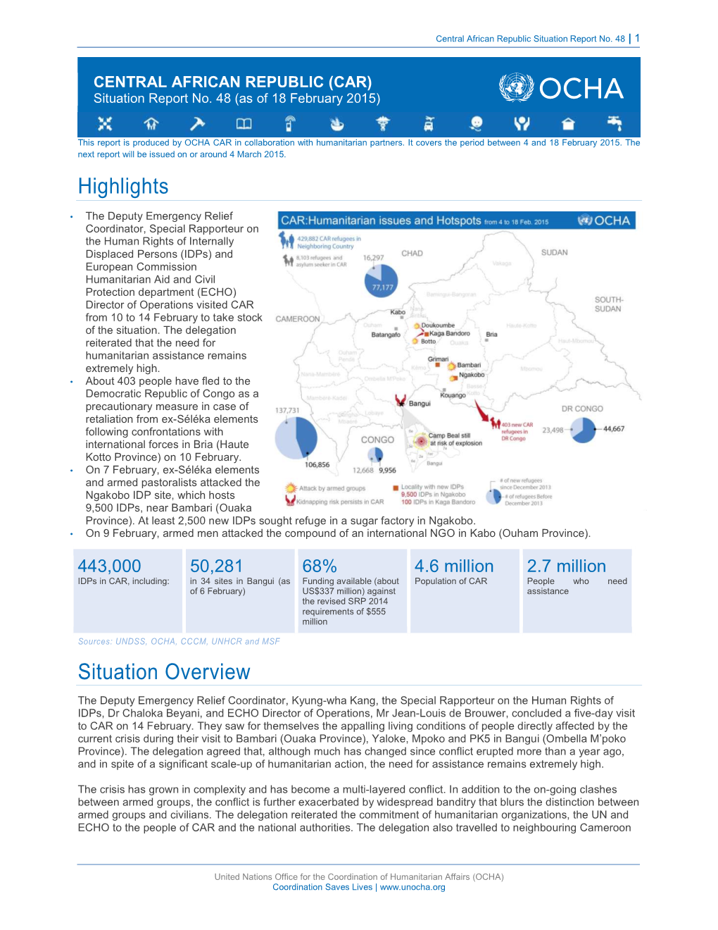 Highlights Situation Overview