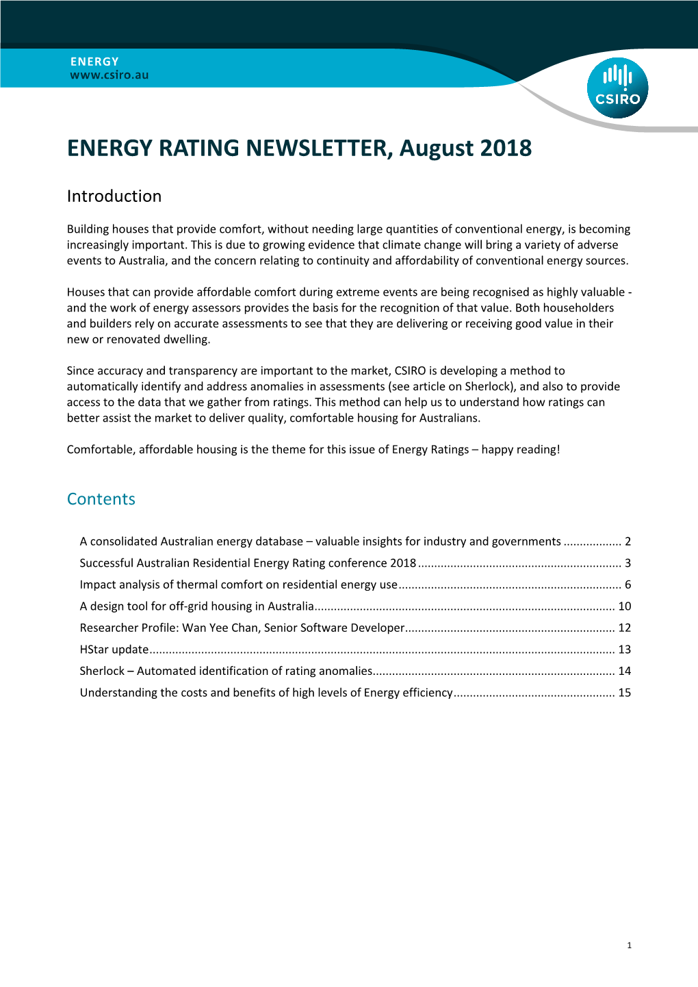 Energy Rating News August 2018