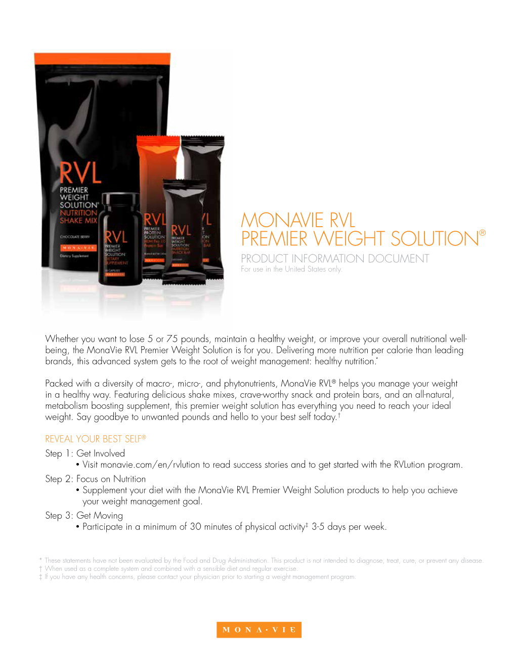 Monavie RVL Premier Weight Solution®