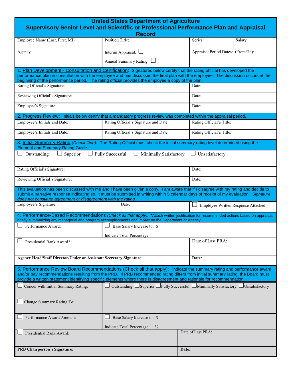 Departmental Strategic Goals and Management Initiatives