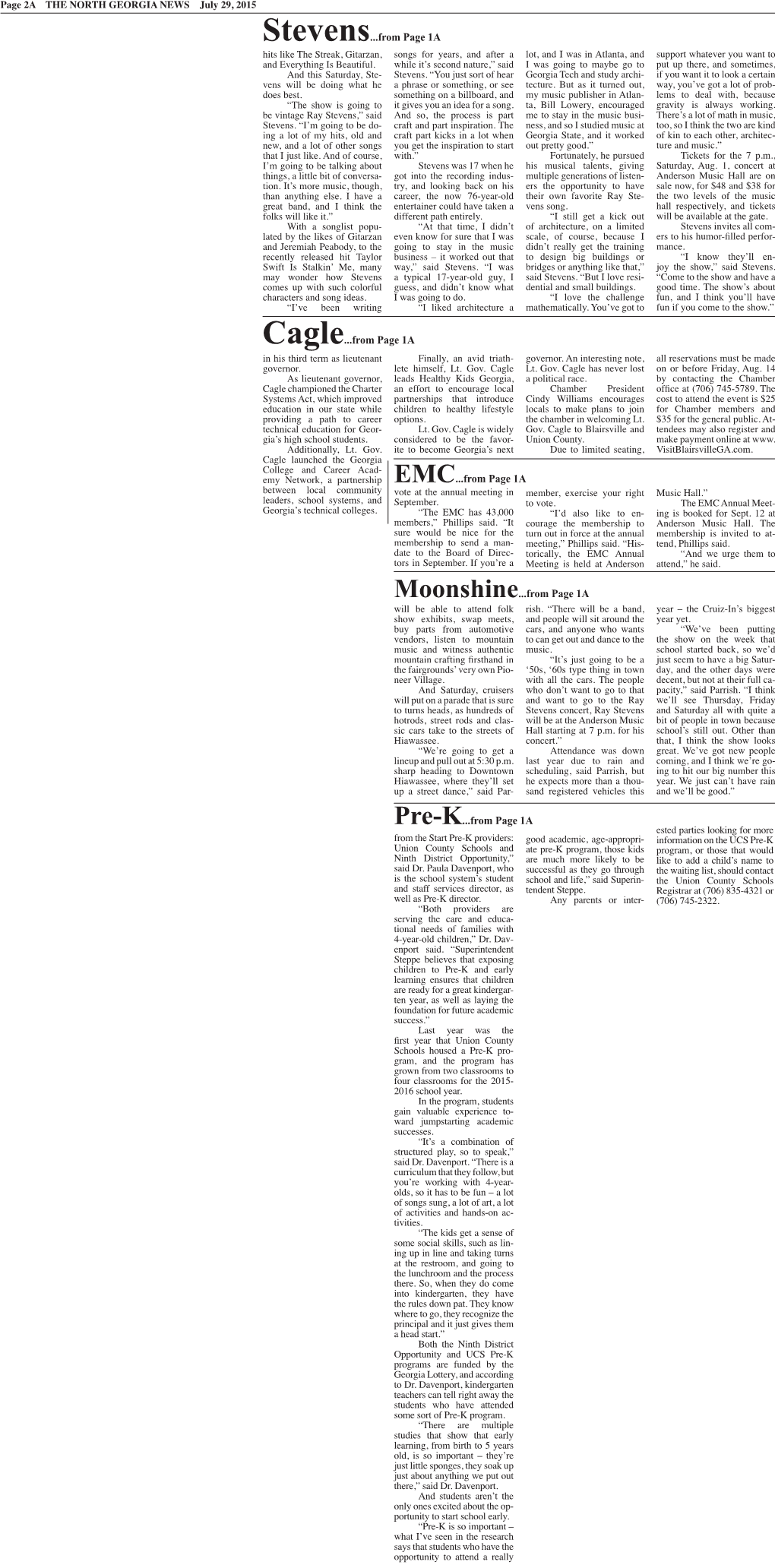 EMC...From Page 1A Between Local Community Vote at the Annual Meeting in Member, Exercise Your Right Music Hall.” Leaders, School Systems, and September