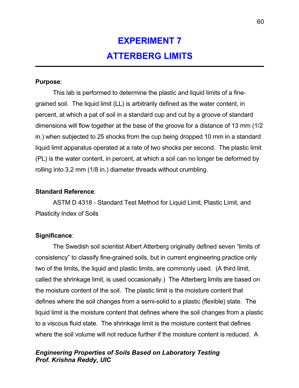 Atterberg Limits