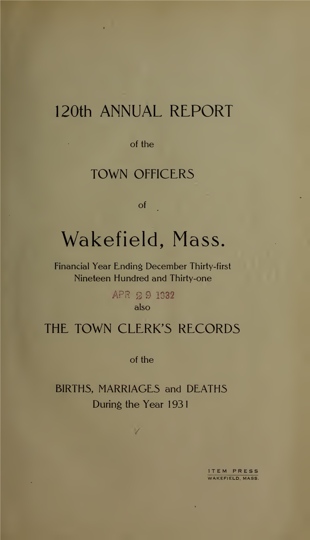 Wakefield-1931.Pdf (13.96Mb)