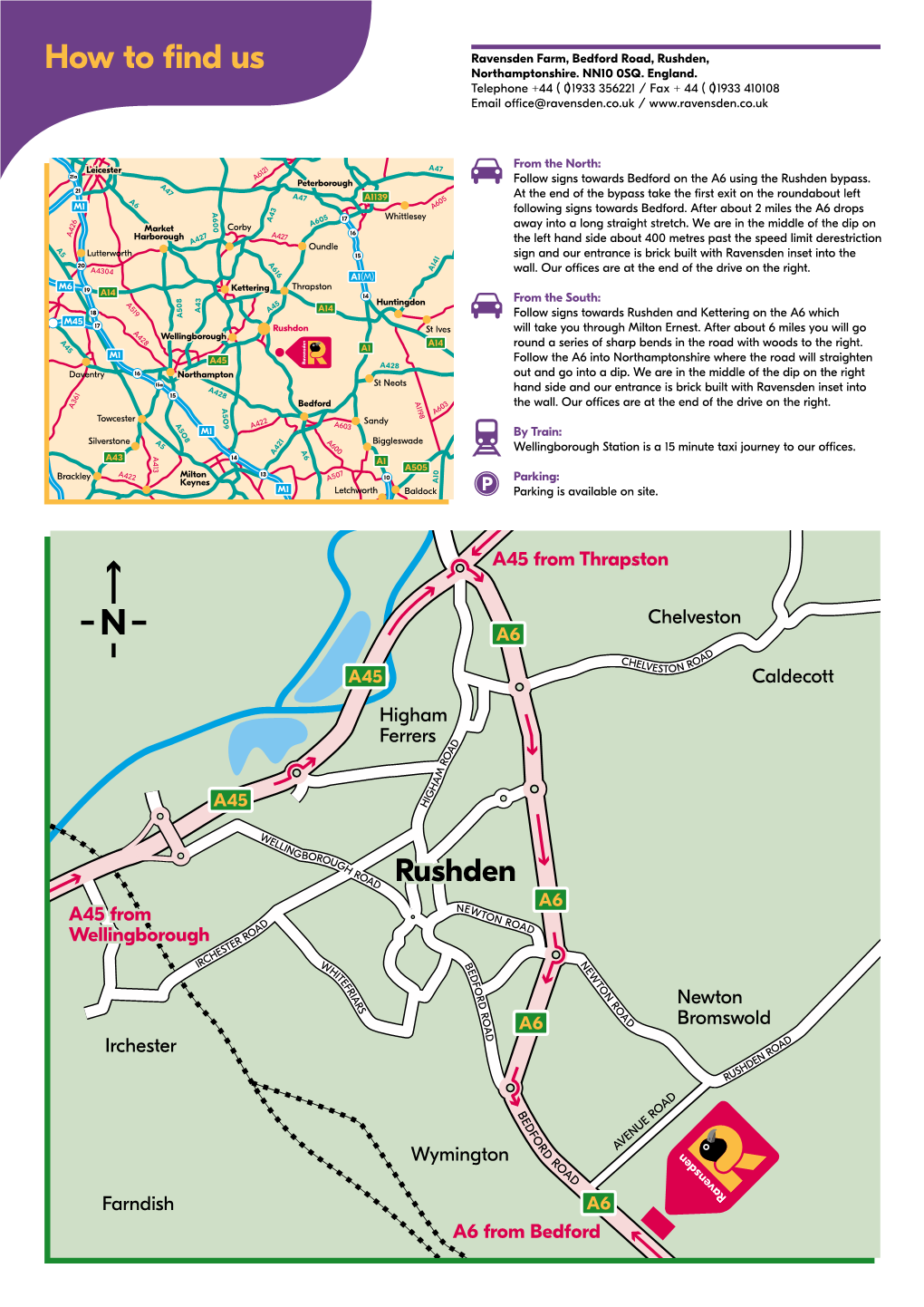 How to Find Us Northamptonshire