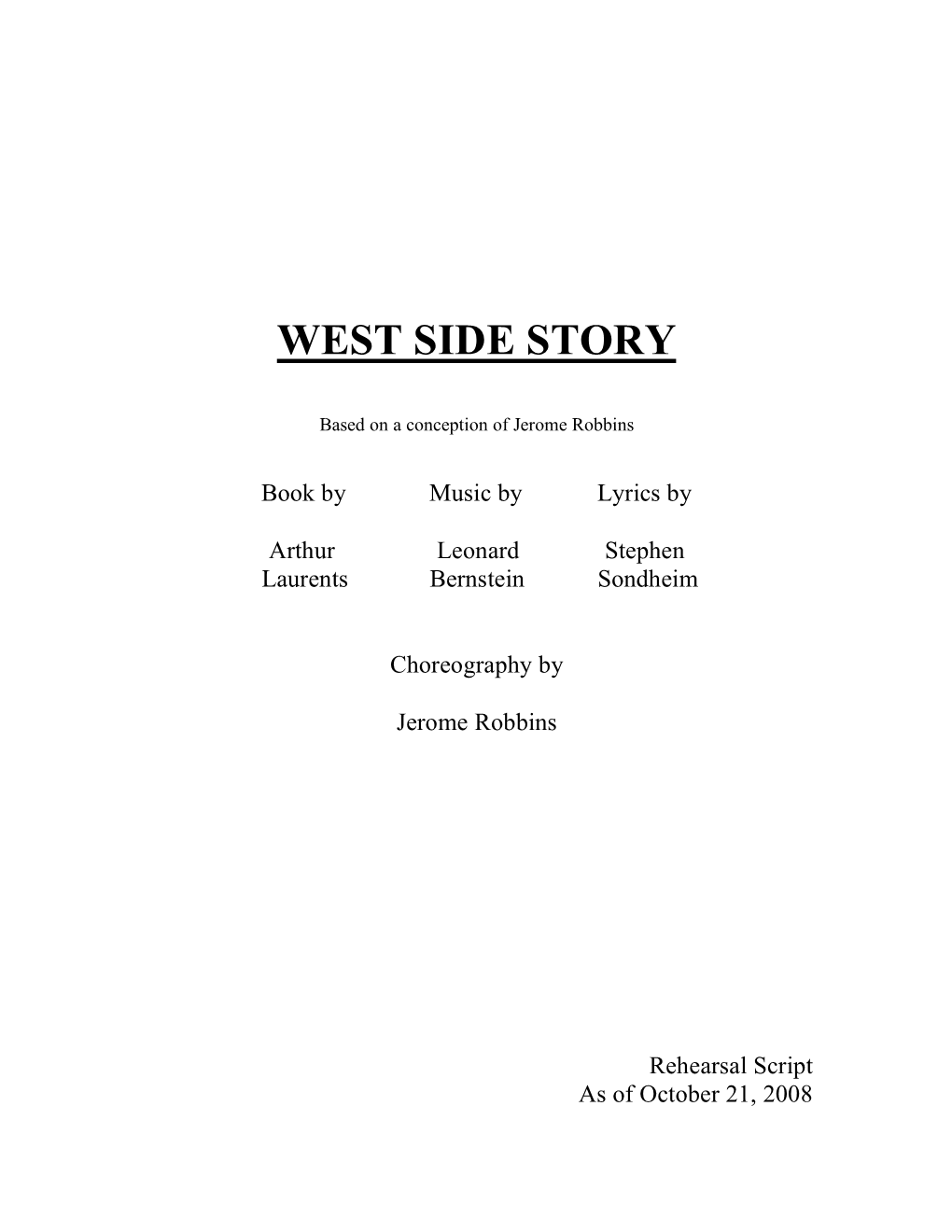 West Side Story