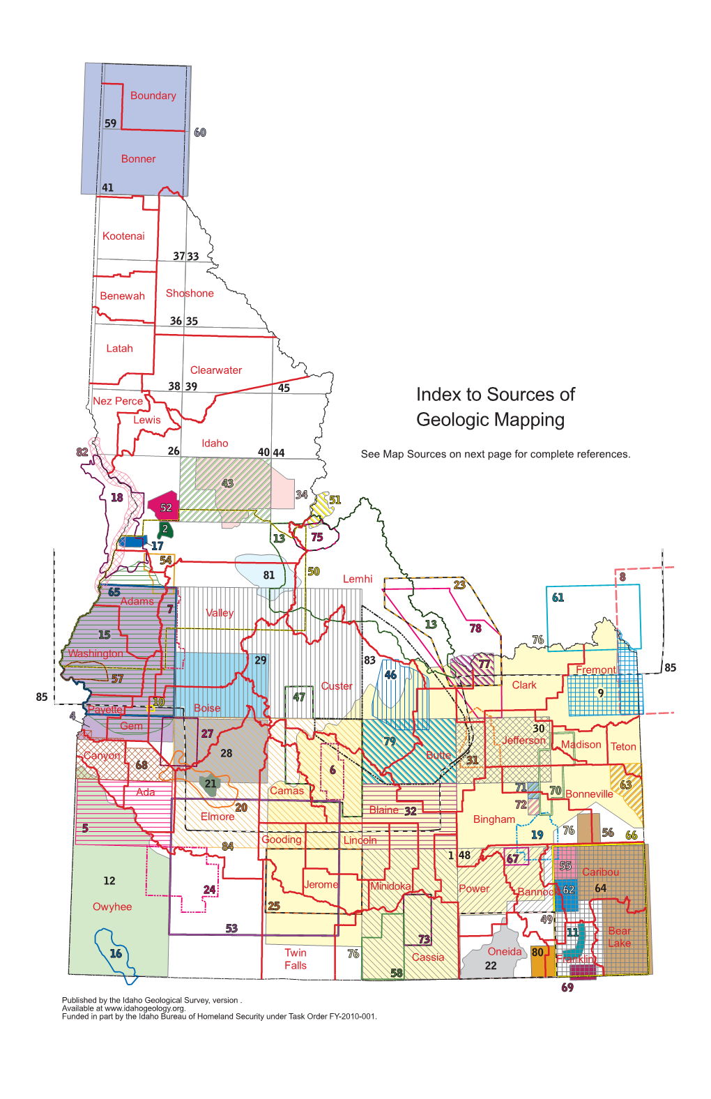 County Geology and Hazard Maps of Idaho