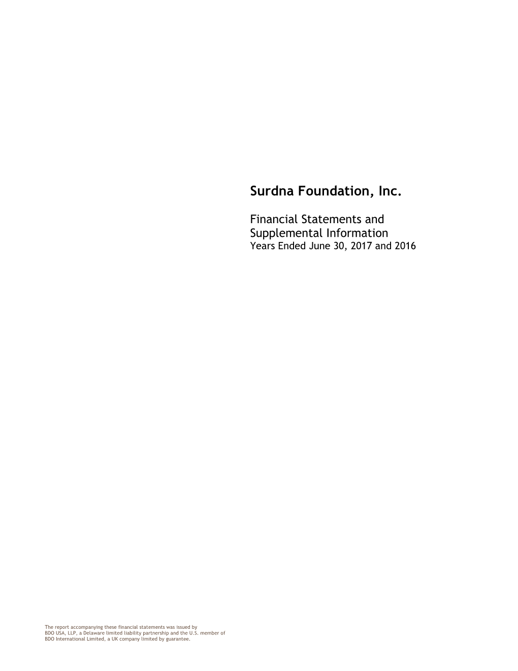 Surdna Foundation, Inc