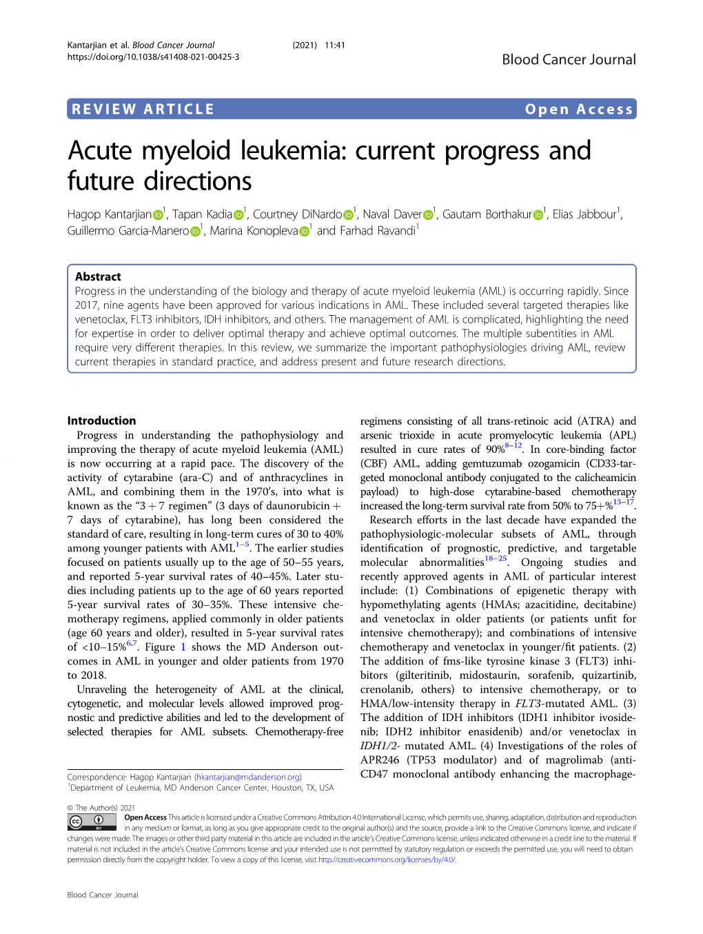 Acute Myeloid Leukemia