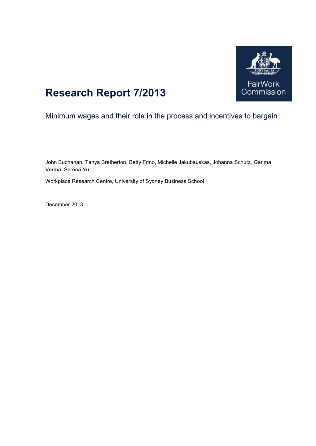 Research Report 7/2013