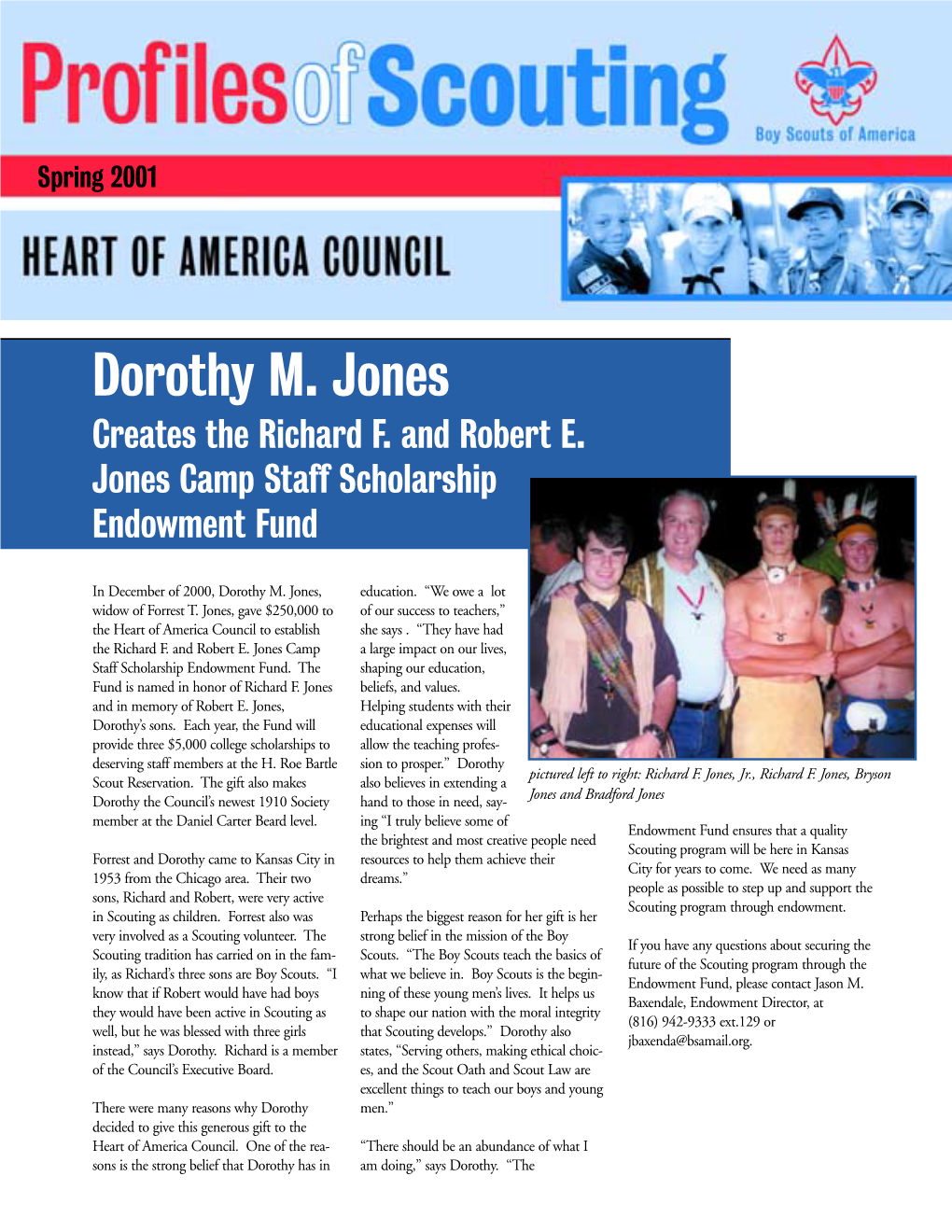 Dorothy M. Jones Creates the Richard F