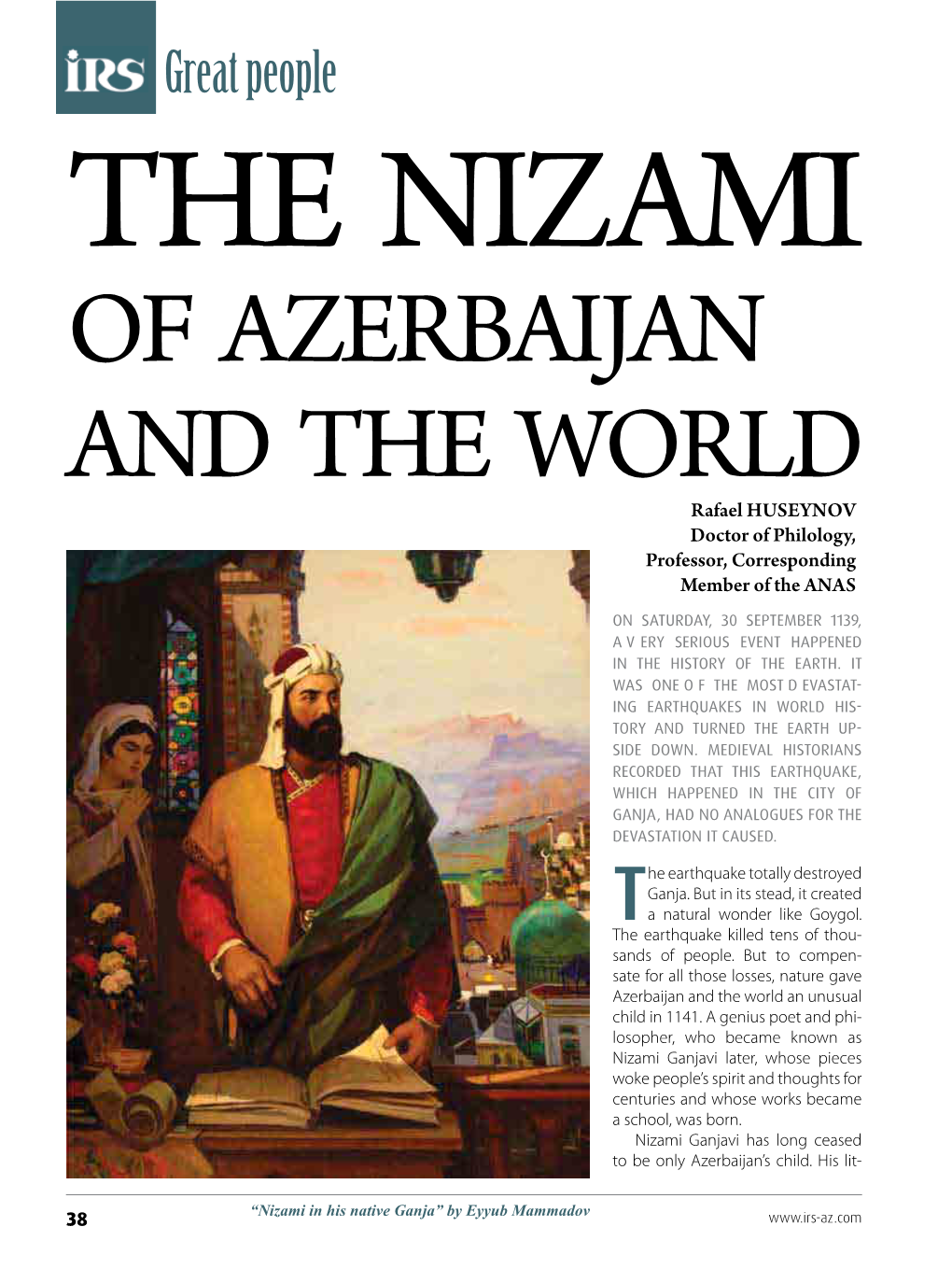 The Nizami of Azerbaijan and the World