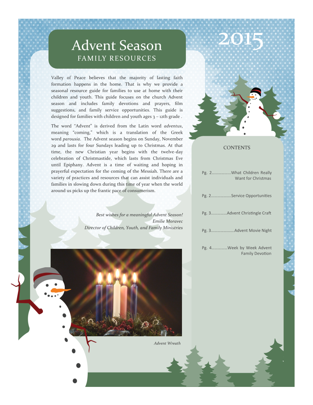 Advent Season 2015 FAMILY RESOURCES