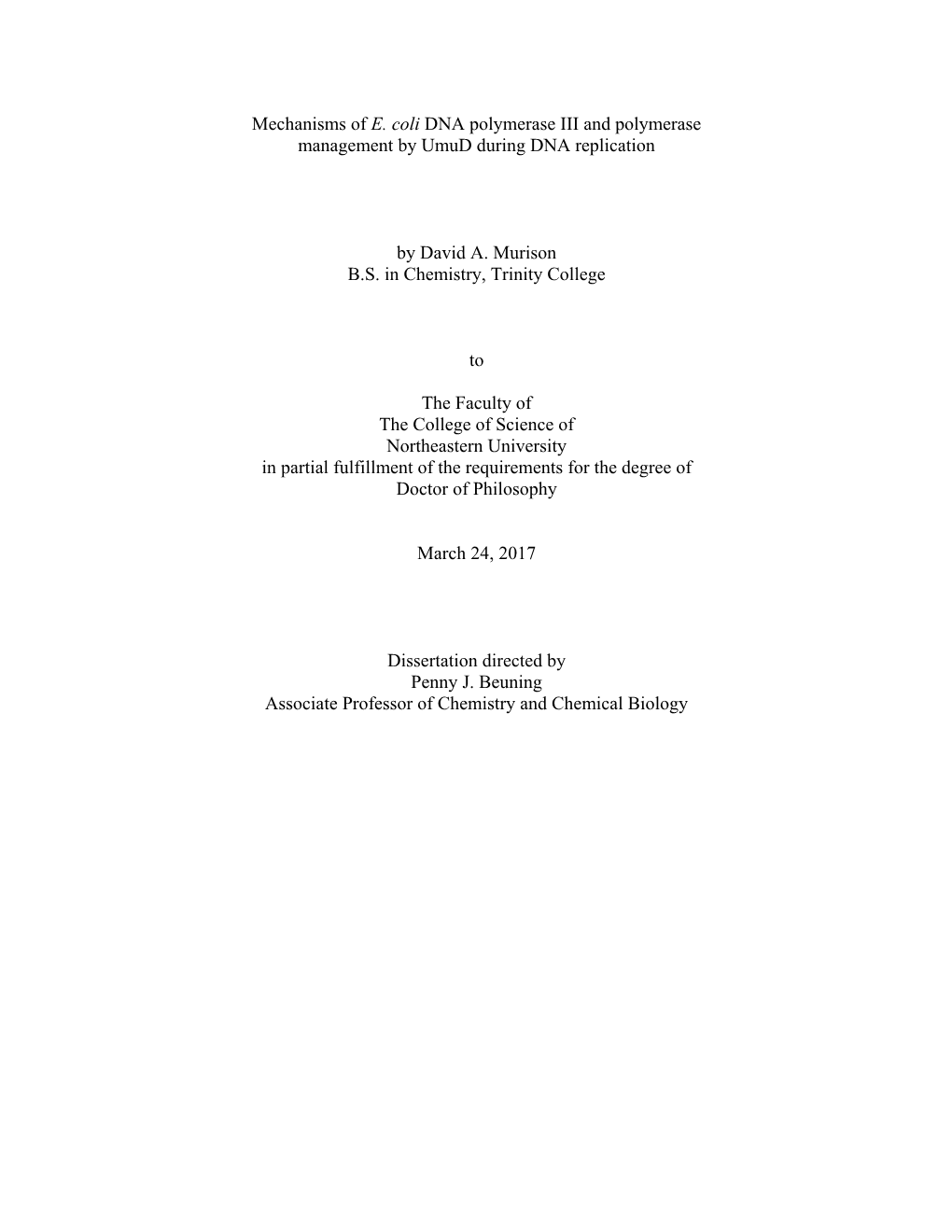 1.1 DNA Polymerase III Holoenzyme