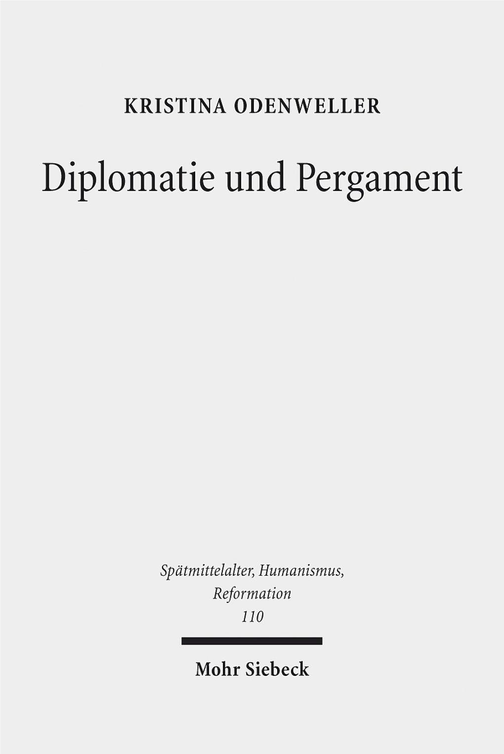 Diplomatie Und Pergament