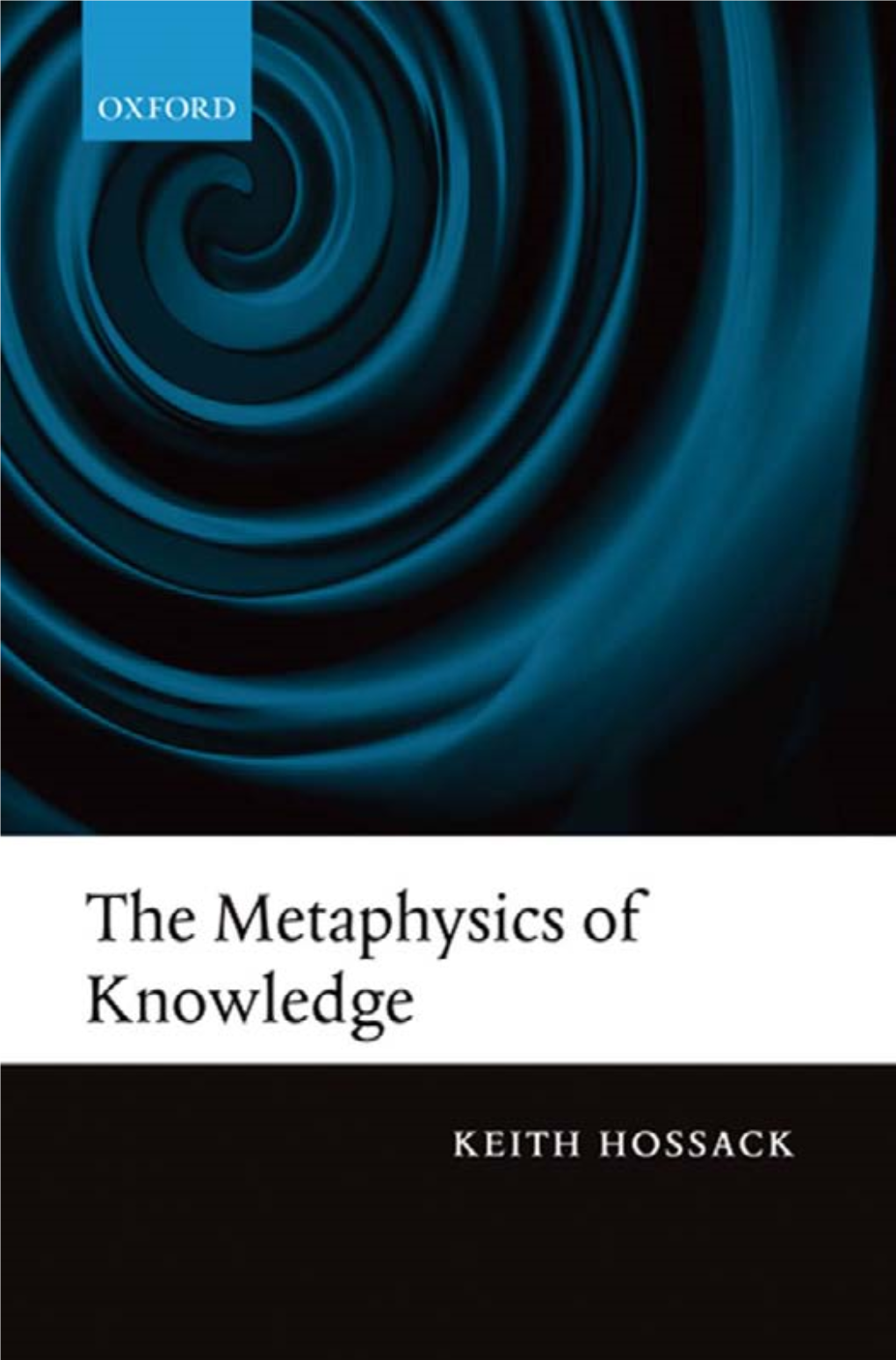 Metaphsyics of Knowledge.Pdf