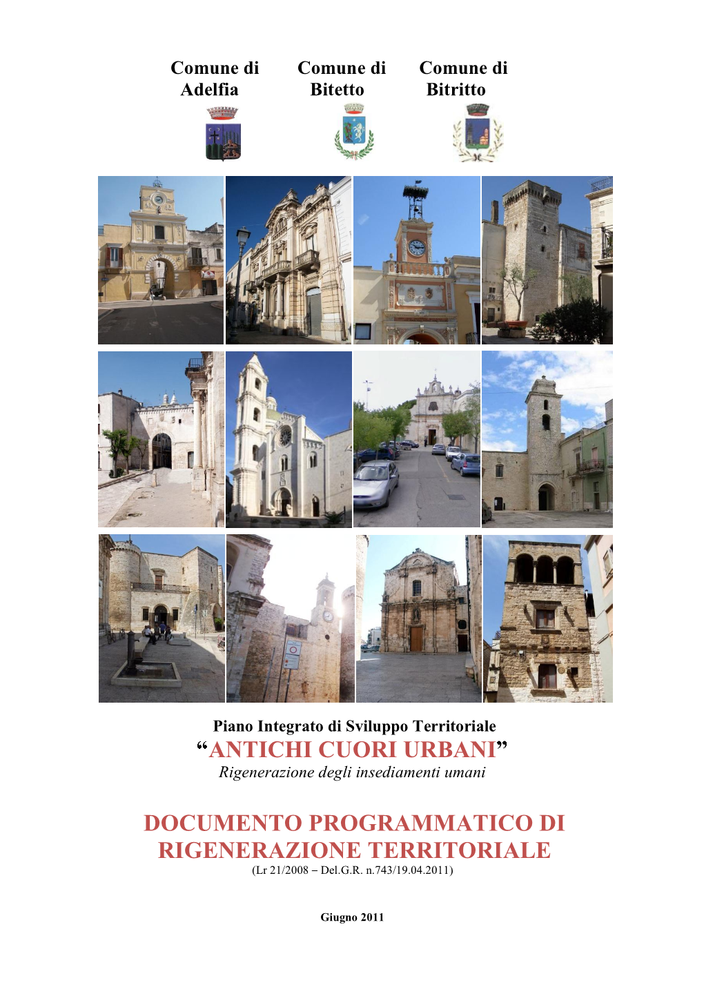 Antichi Cuori Urbani Documento Programmatico Di Rigenerazione Territoriale