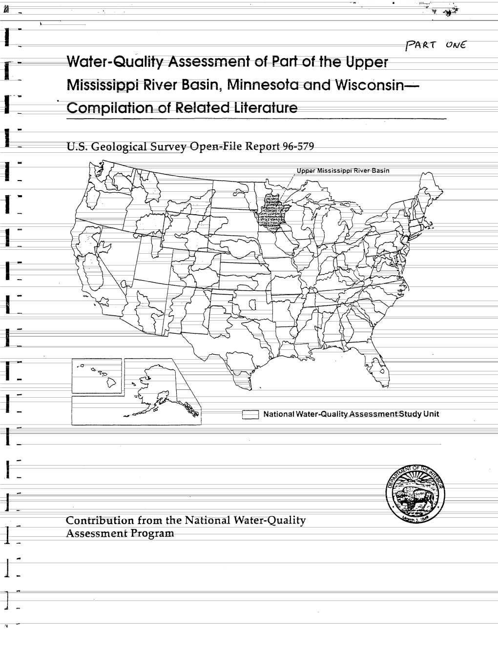 Water-Quality Assessment of Part of the Upper Mississippi River Basin, Minnesota and Wisconsin- Compilation of Related Literature______
