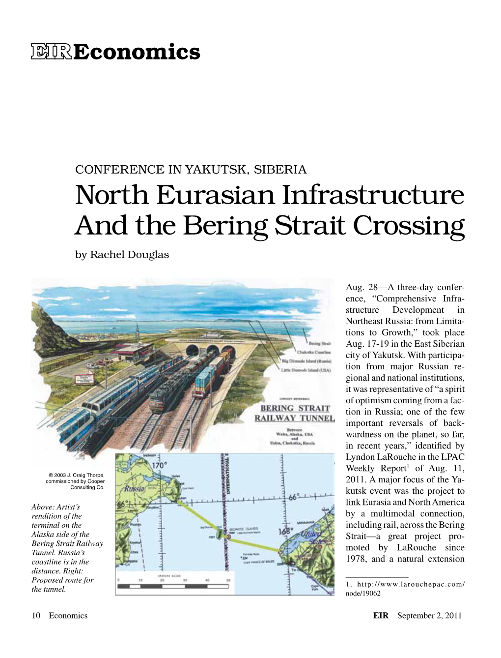 North Eurasian Infrastructure and the Bering Strait Crossing by Rachel Douglas