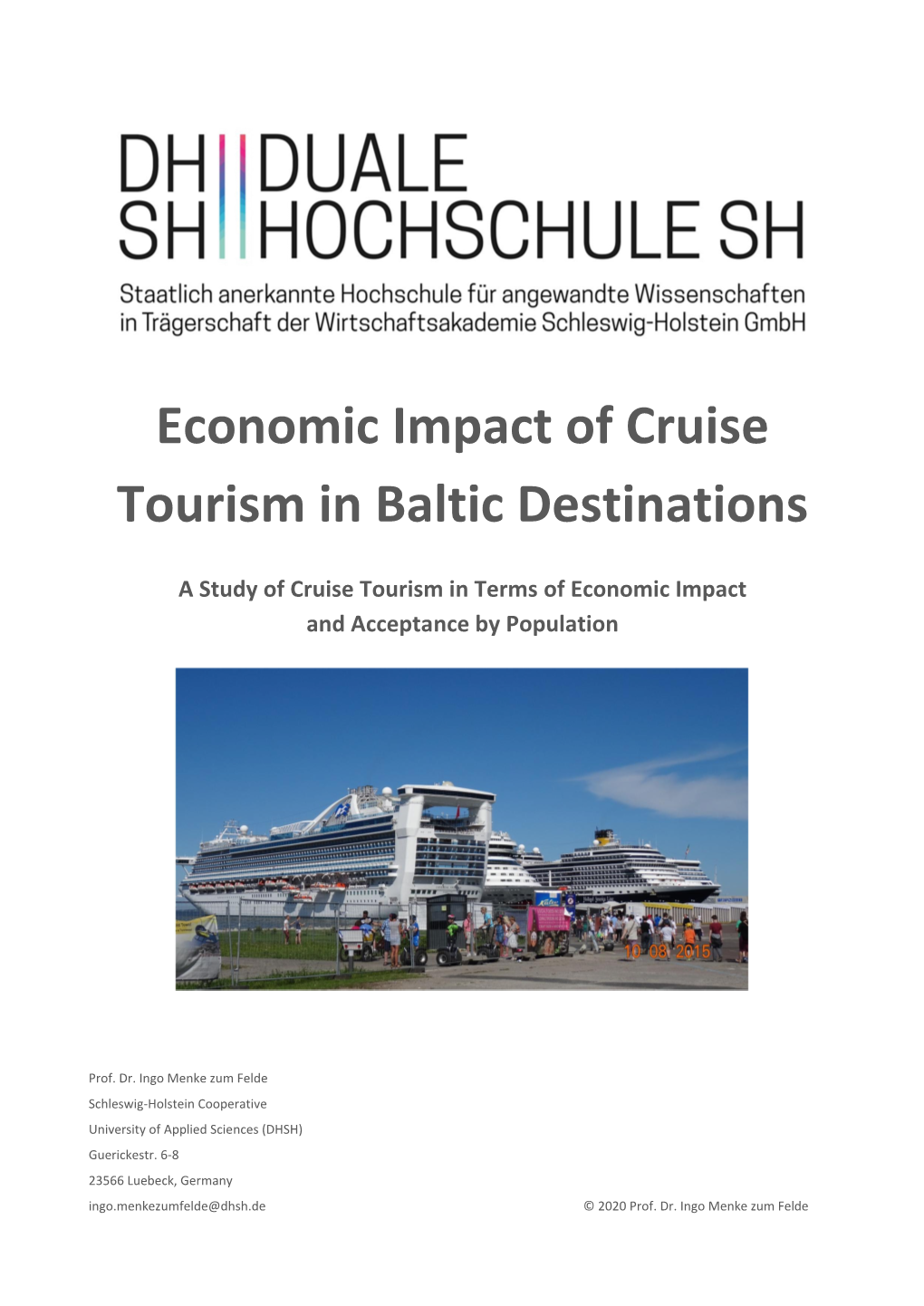 Economic Impact of Cruise Tourism in Baltic Destinations
