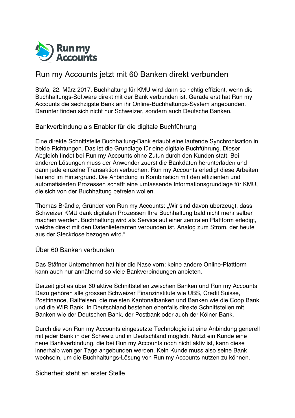 Run My Accounts Jetzt Mit 60 Banken Direkt Verbunden