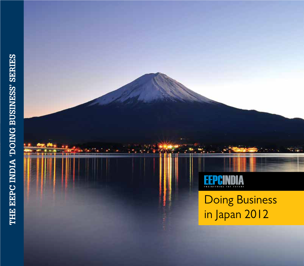 Doing Business in Japan 2012 the EEPC INDIA ‘DOING BUSINESS’ SERIES