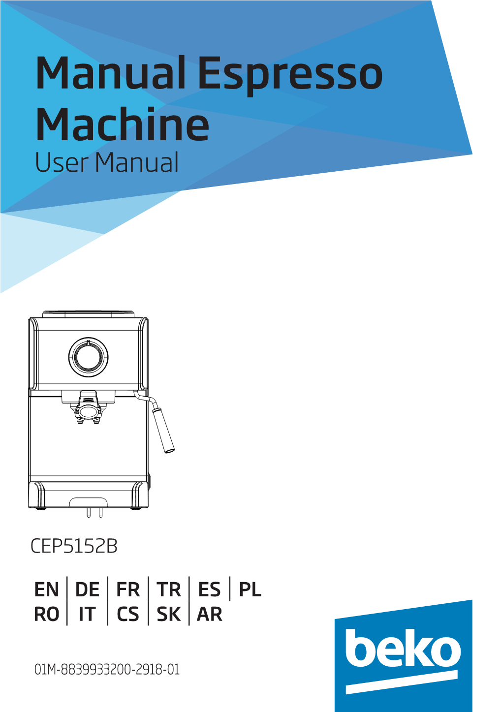 Manual Espresso Machine User Manual