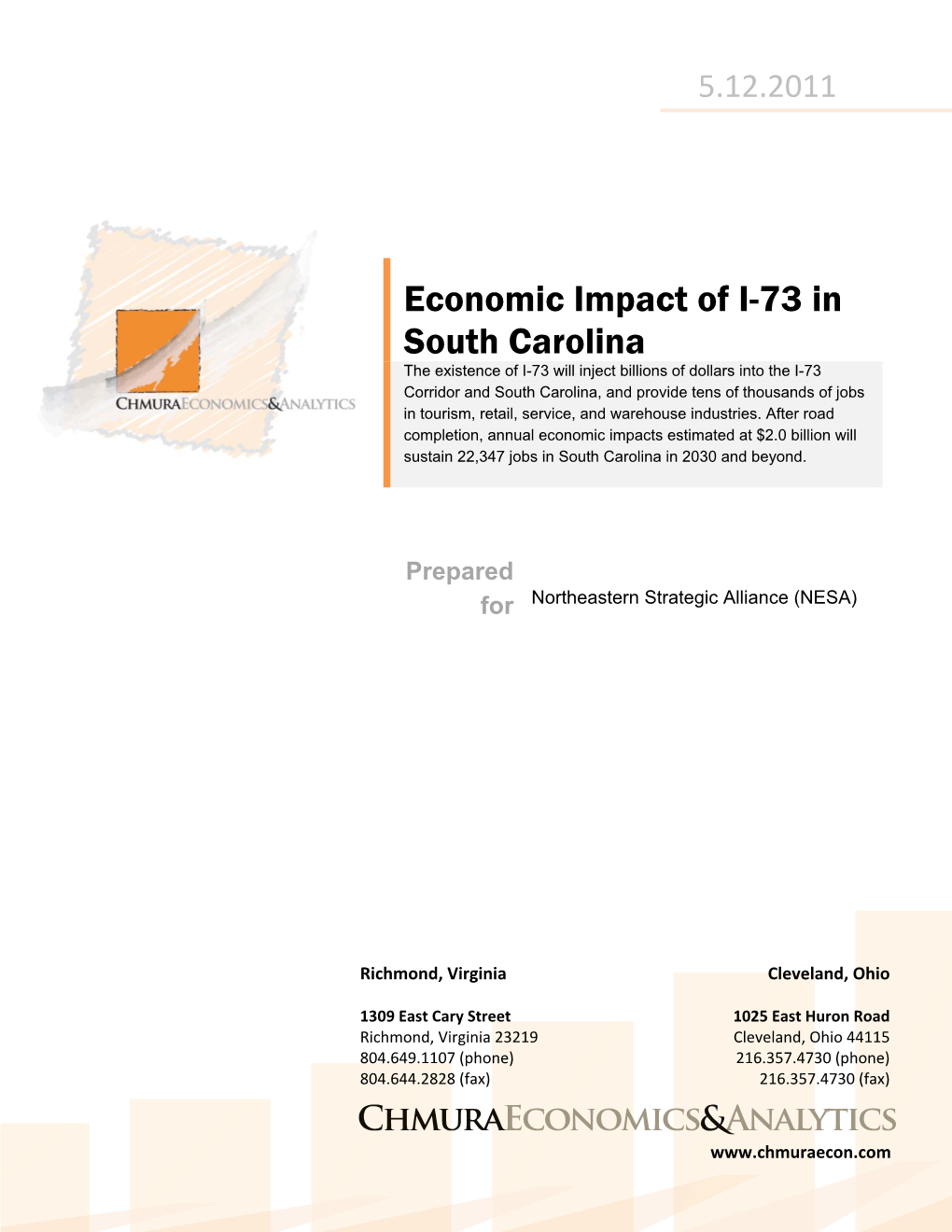 Economic Impact of I-73 in South Carolina