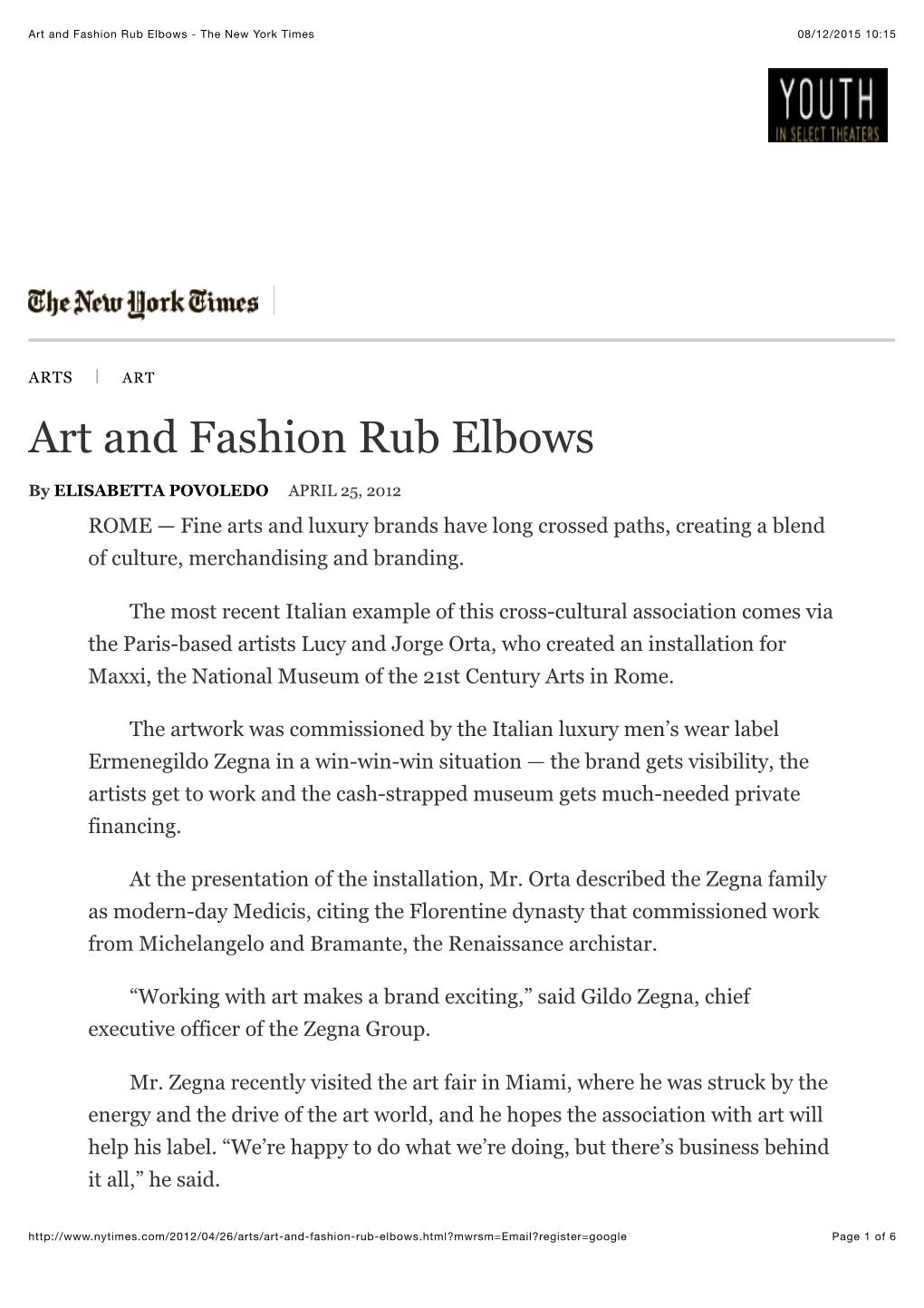 The New York Times 08/12/2015 10:15