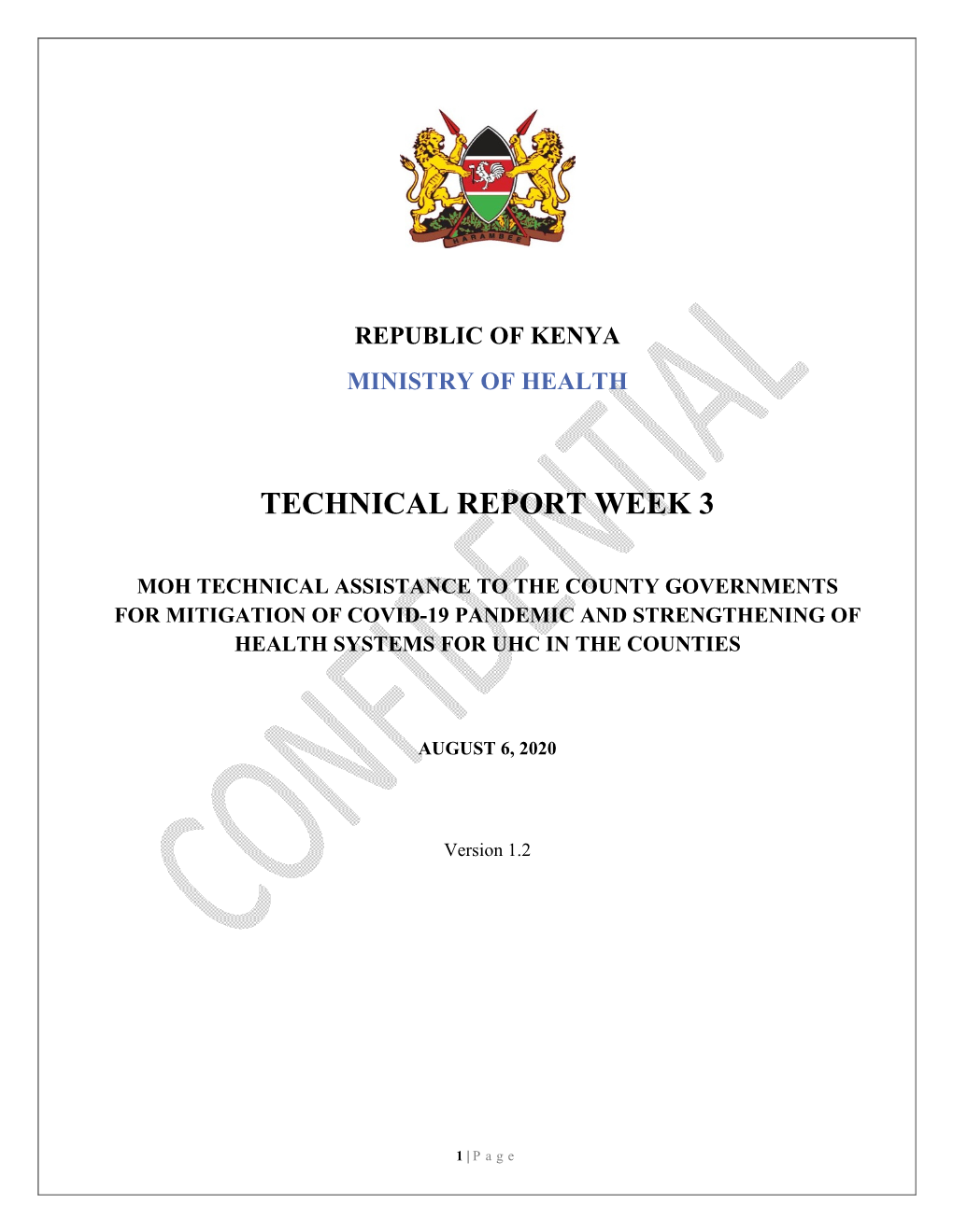 Technical Report Week 3