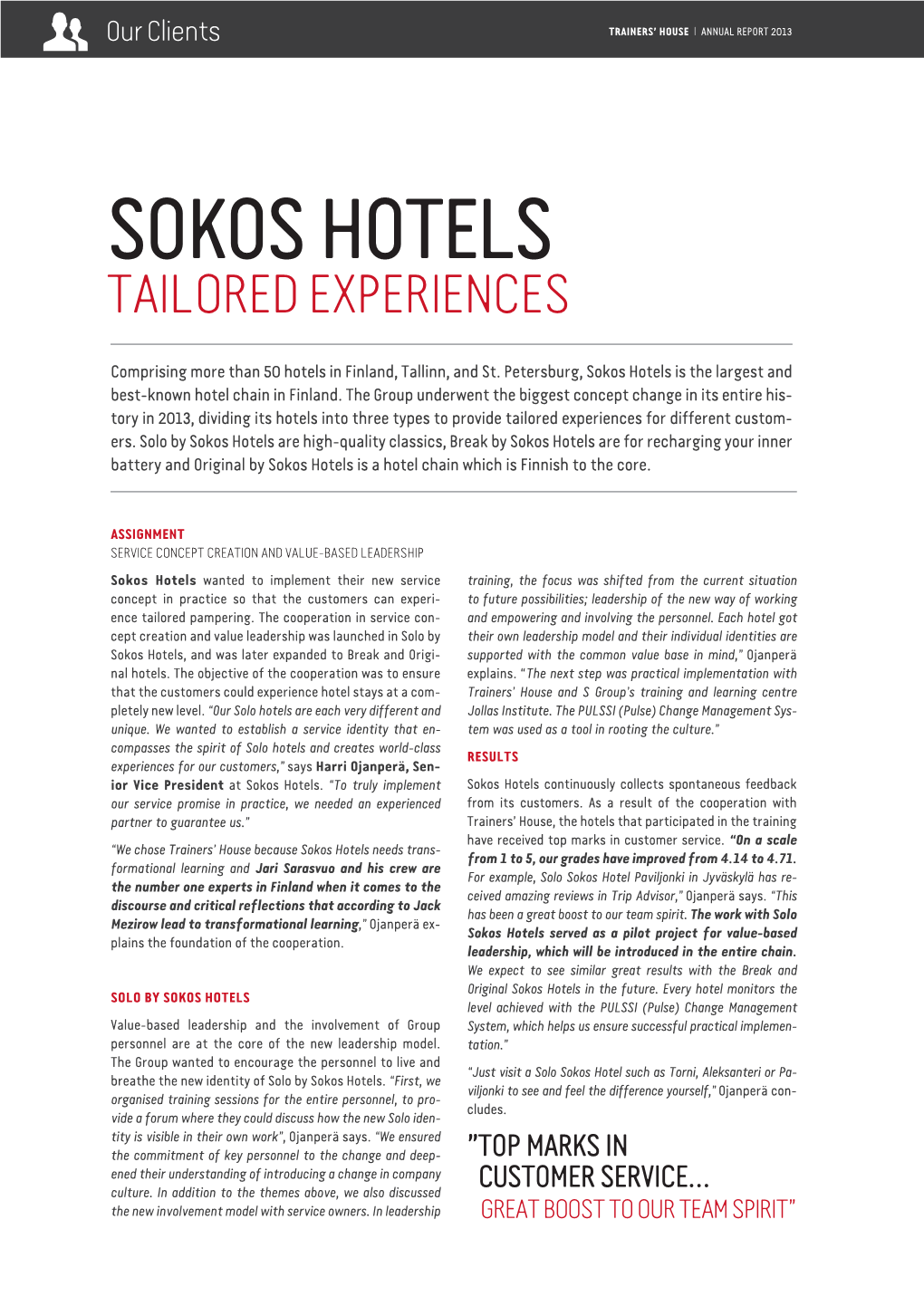 Sokos Hotels Tailored Experiences