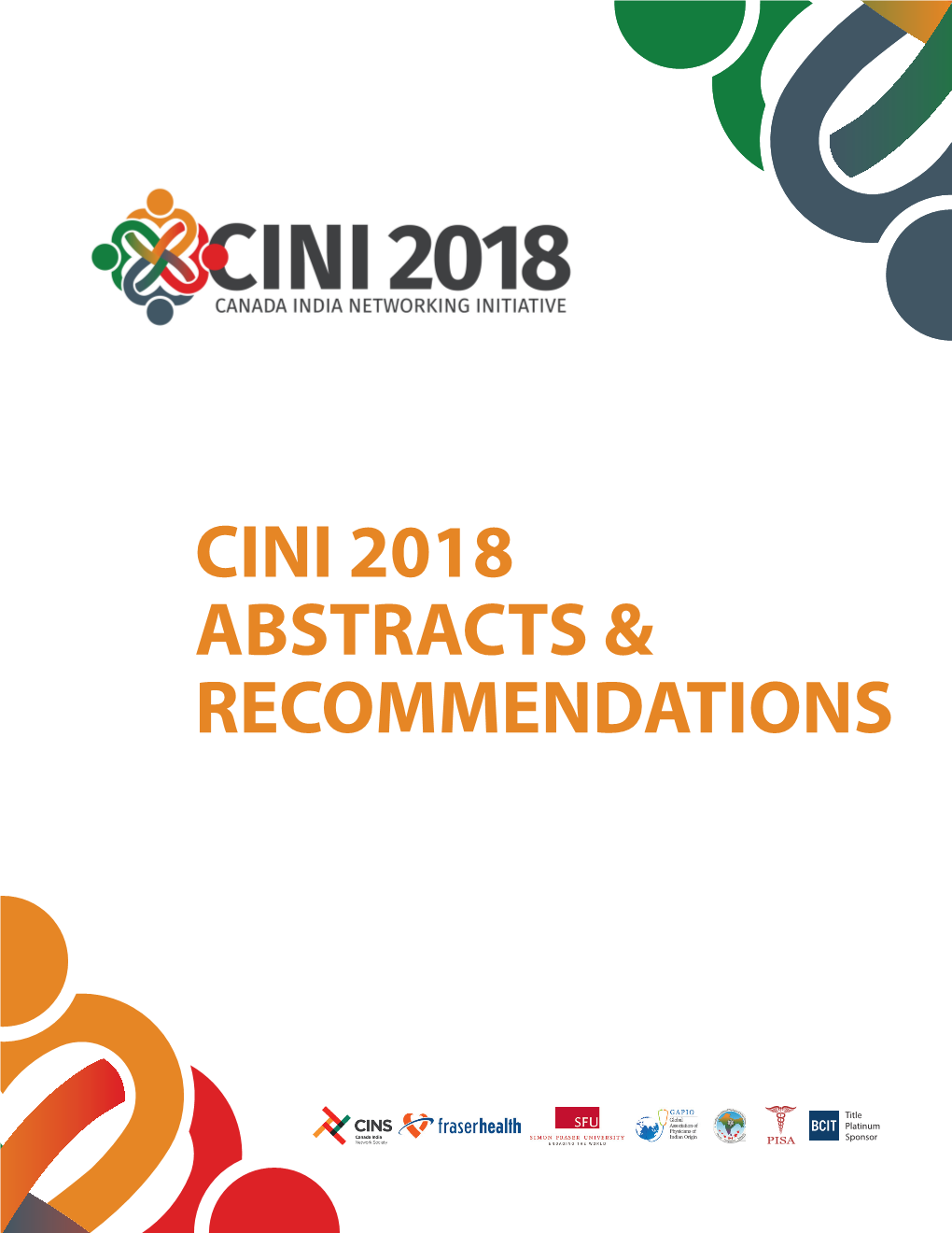 Cini 2018 Abstracts & Recommendations