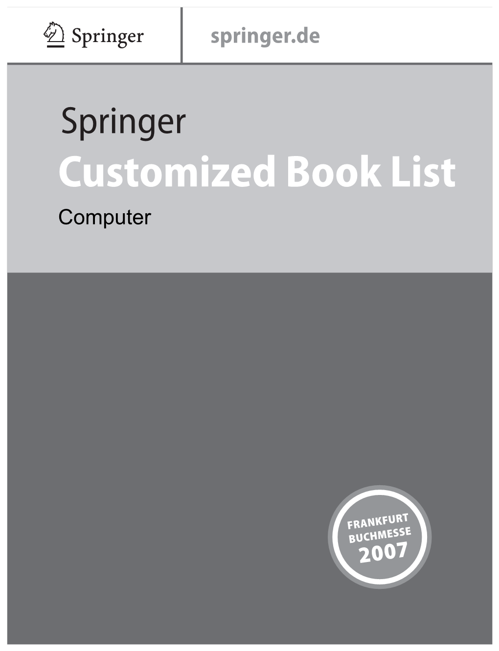 Customized Book List Computer