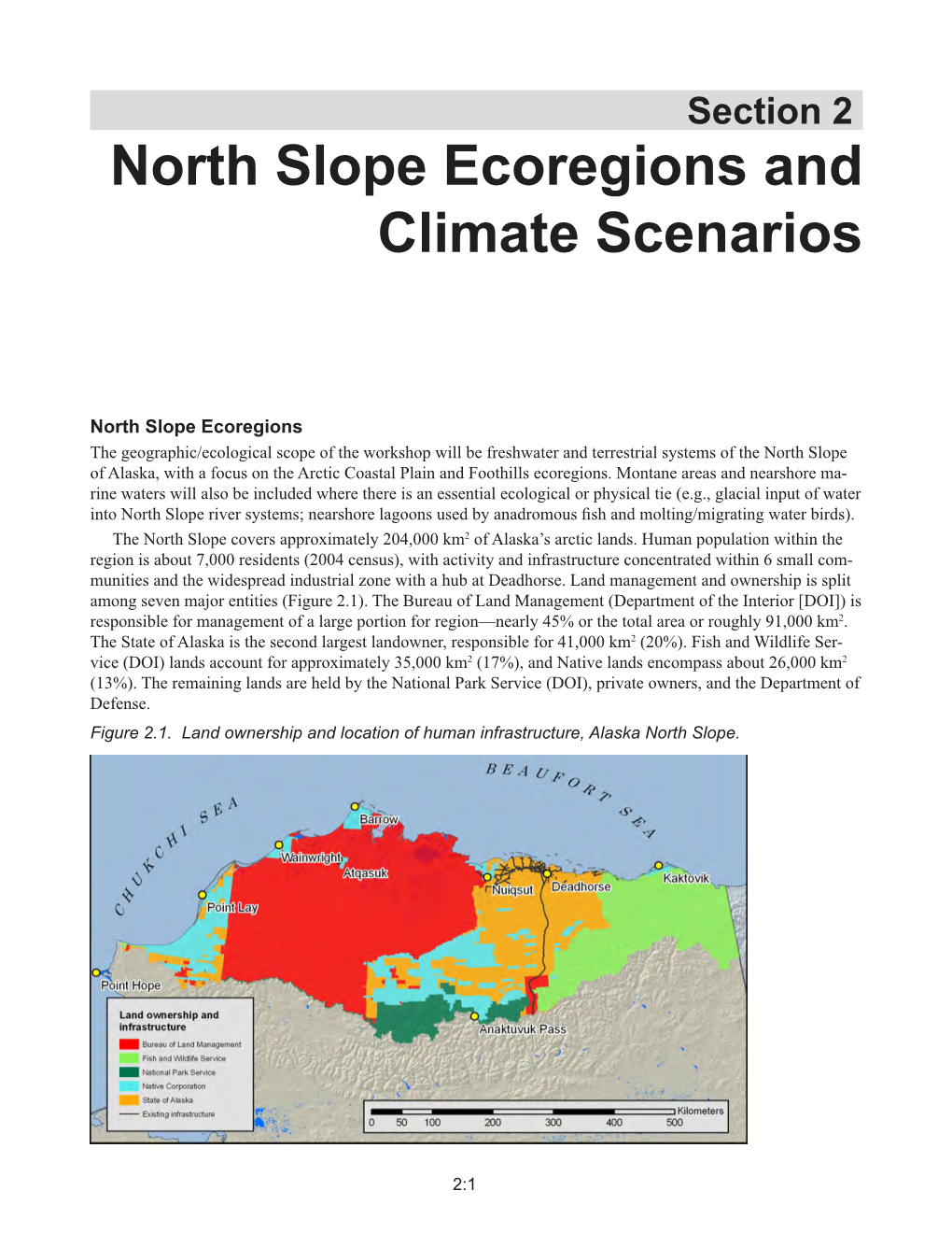 North Slope Ecoregions and Climate Scenarios