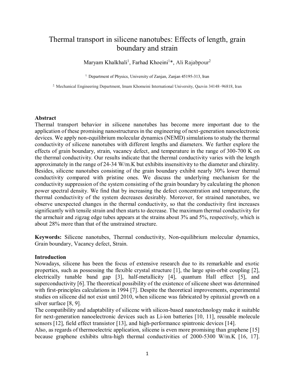 Thermal Transport in Silicene Nanotubes: Effects of Length, Grain Boundary and Strain