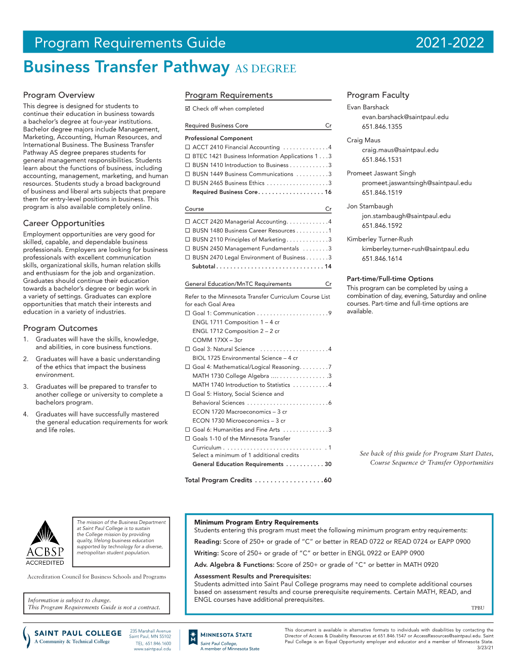 Business Transfer Pathway AS DEGREE