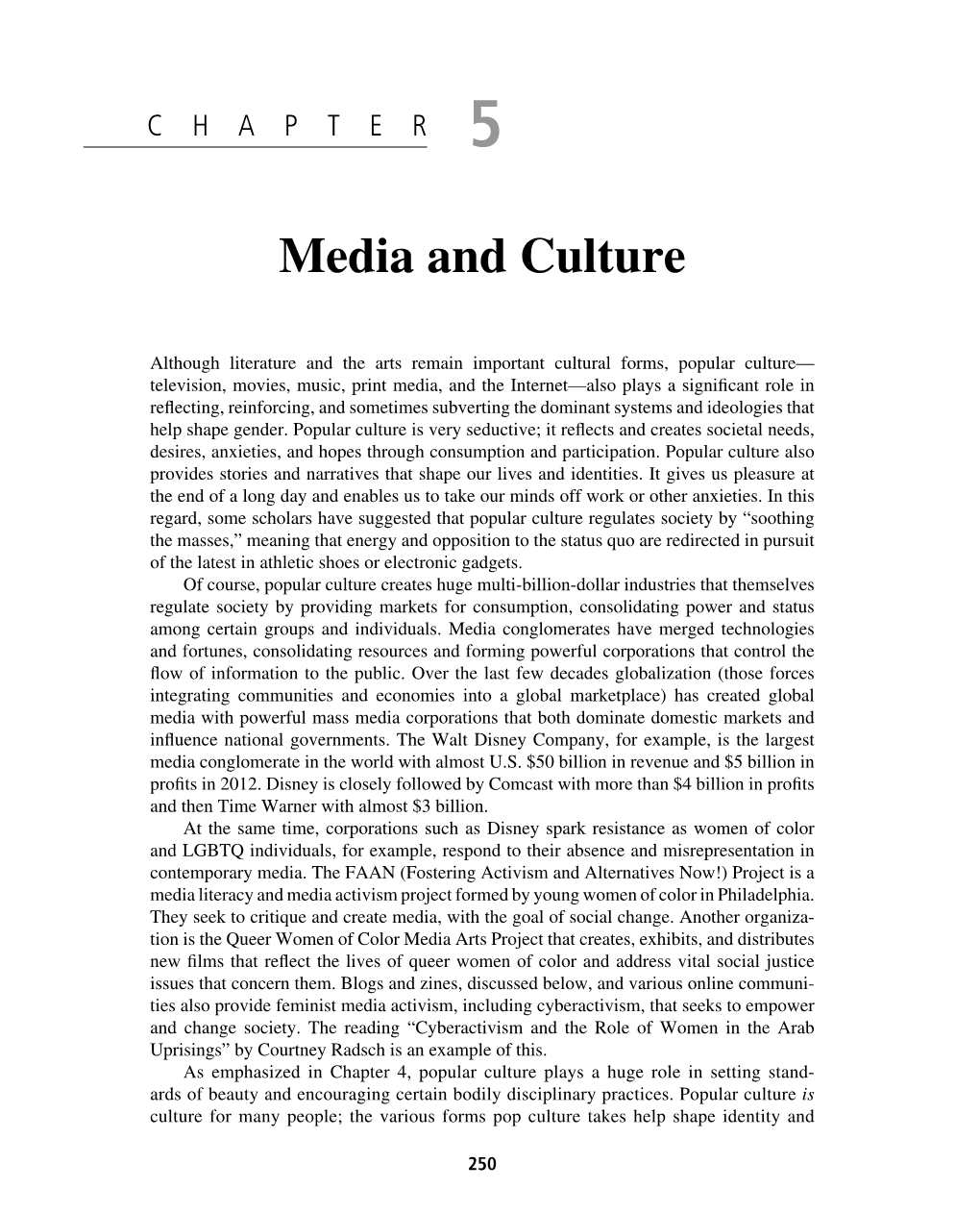 Media and Culture