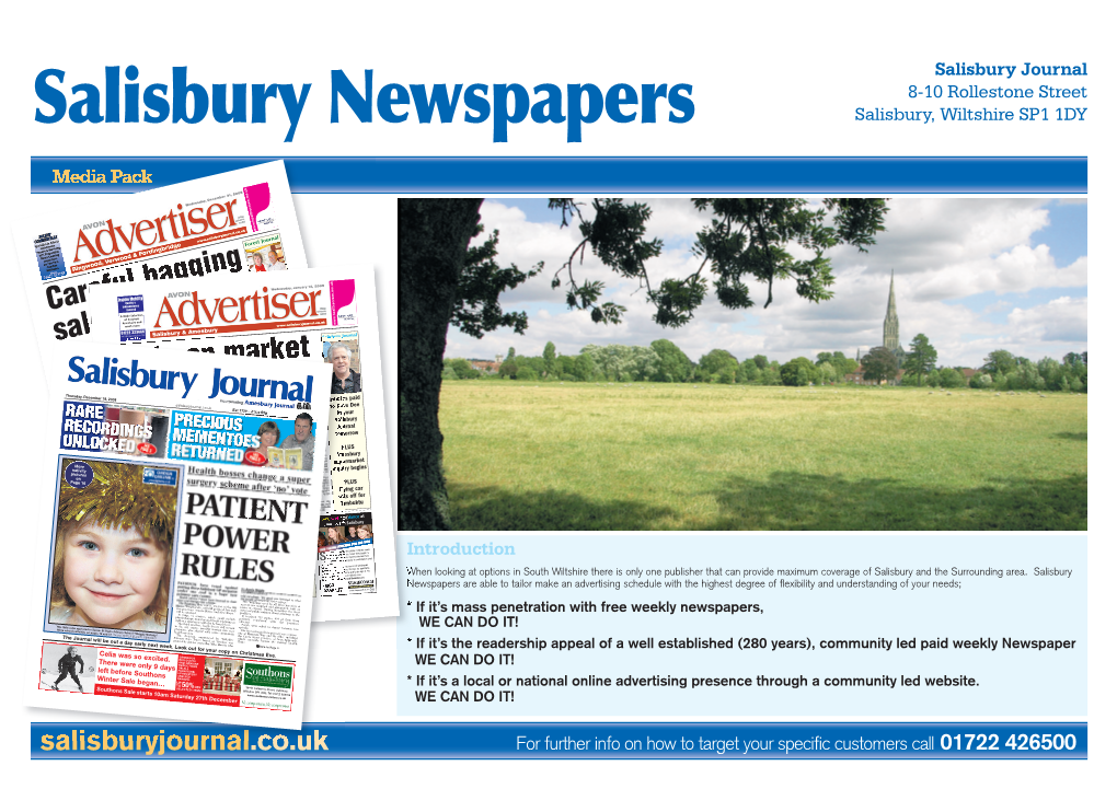Salisbury Newspapers Salisbury, Wiltshire SP1 1DY