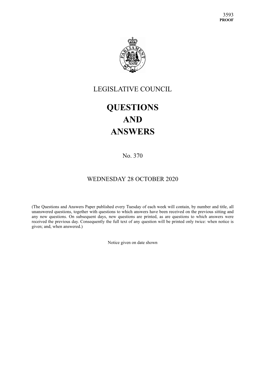 Questions & Answers Paper No