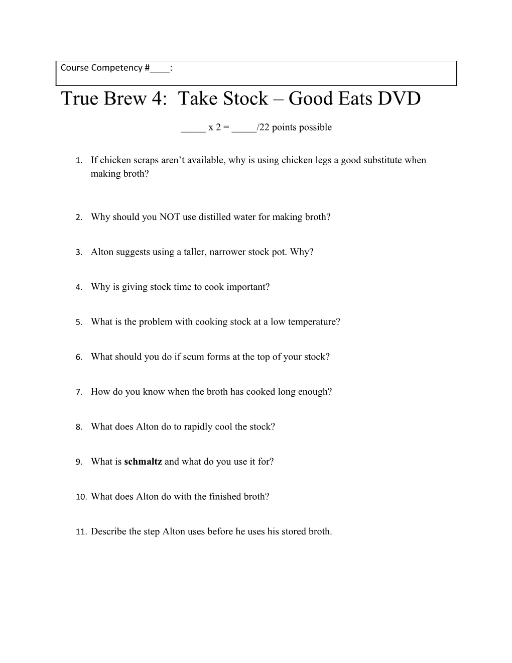 True Brew 4: Take Stock Good Eats DVD