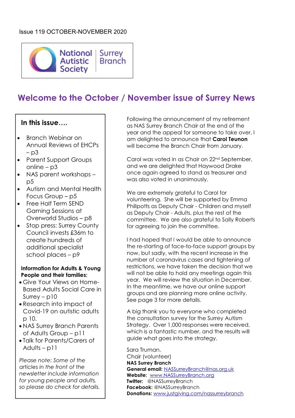 The October / November Issue of Surrey News