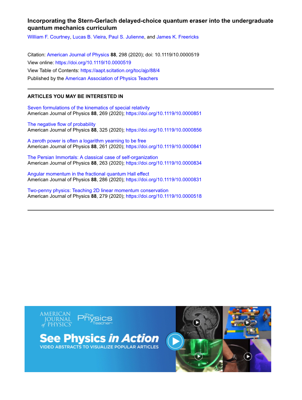 Incorporating the Stern-Gerlach Delayed-Choice Quantum Eraser Into the Undergraduate Quantum Mechanics Curriculum William F