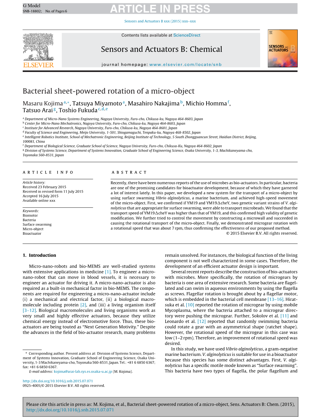 Bacterial Sheet-Powered Rotation of a Micro-Object