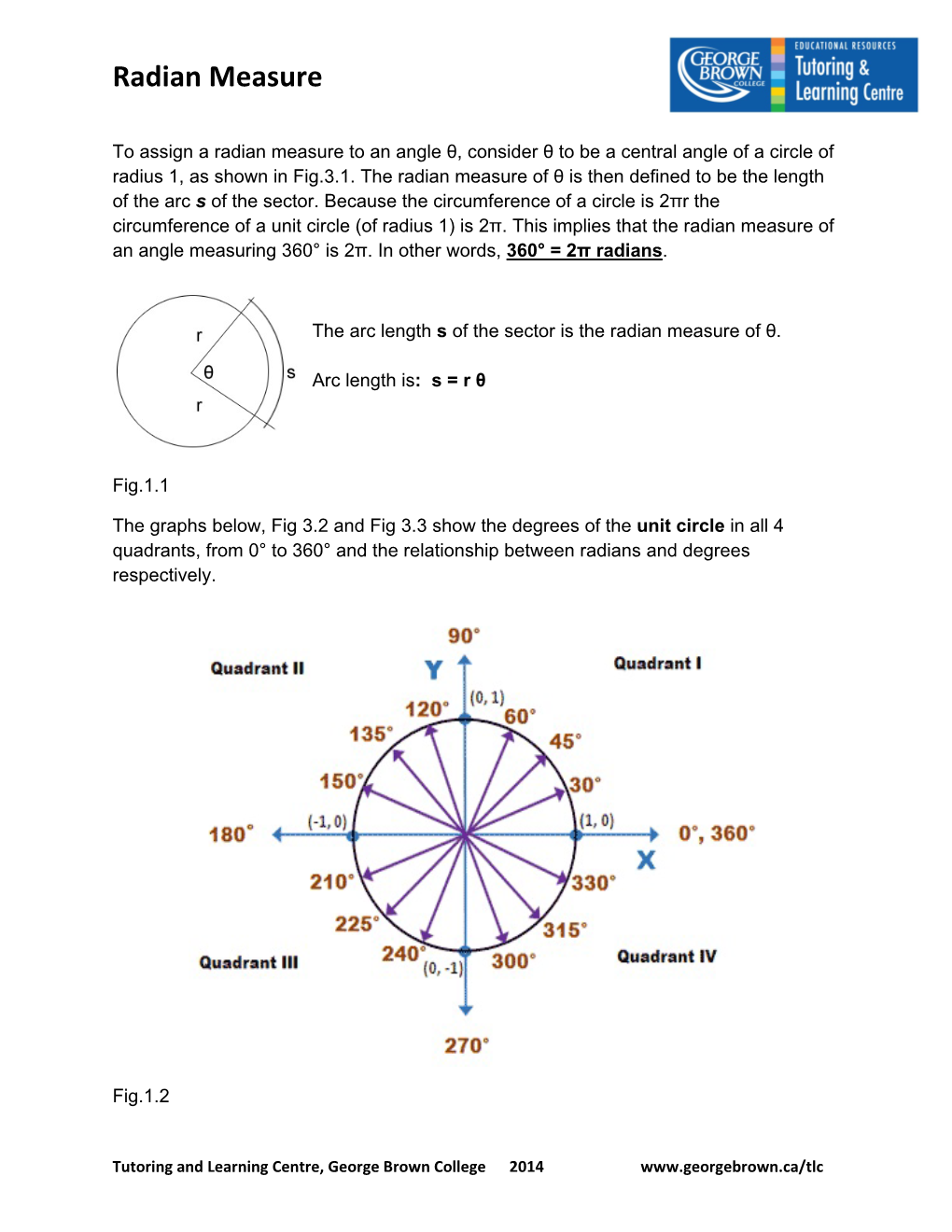 Radian Measure.Pdf