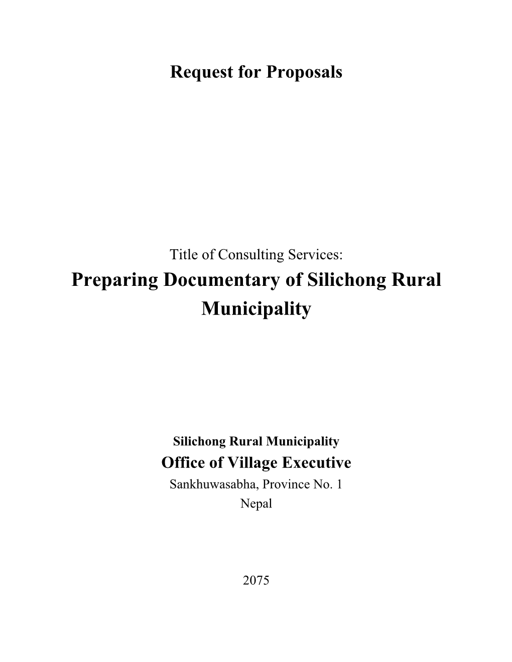 Preparing Documentary of Silichong Rural Municipality