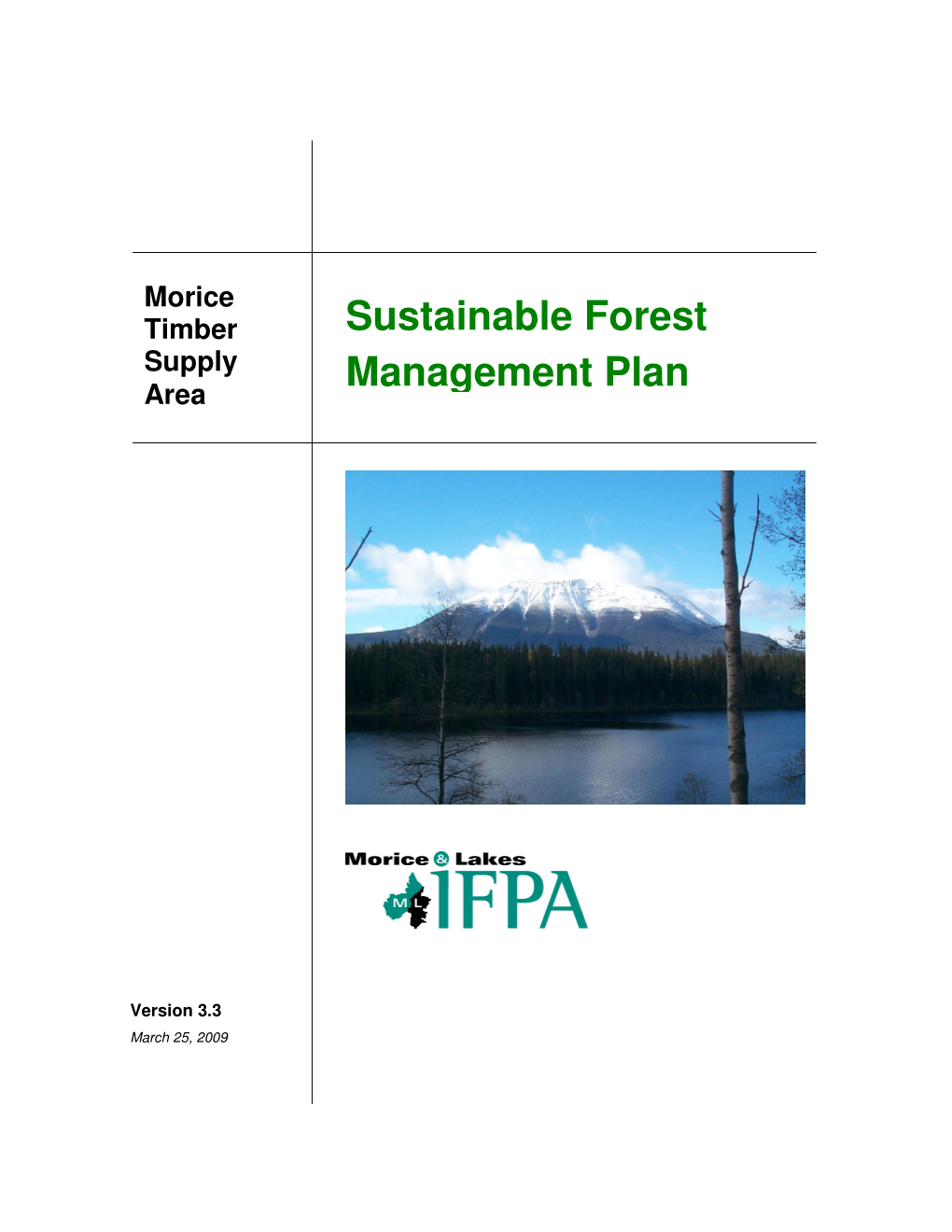 Sustainable Forest Management Plan