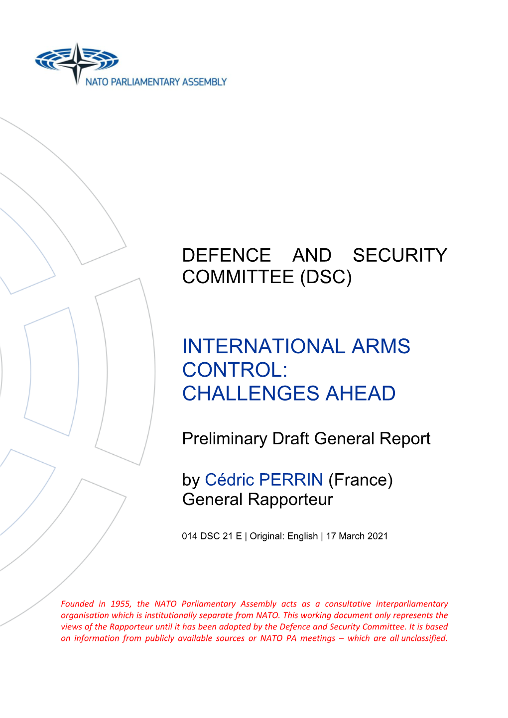 International Arms Control: Challenges Ahead