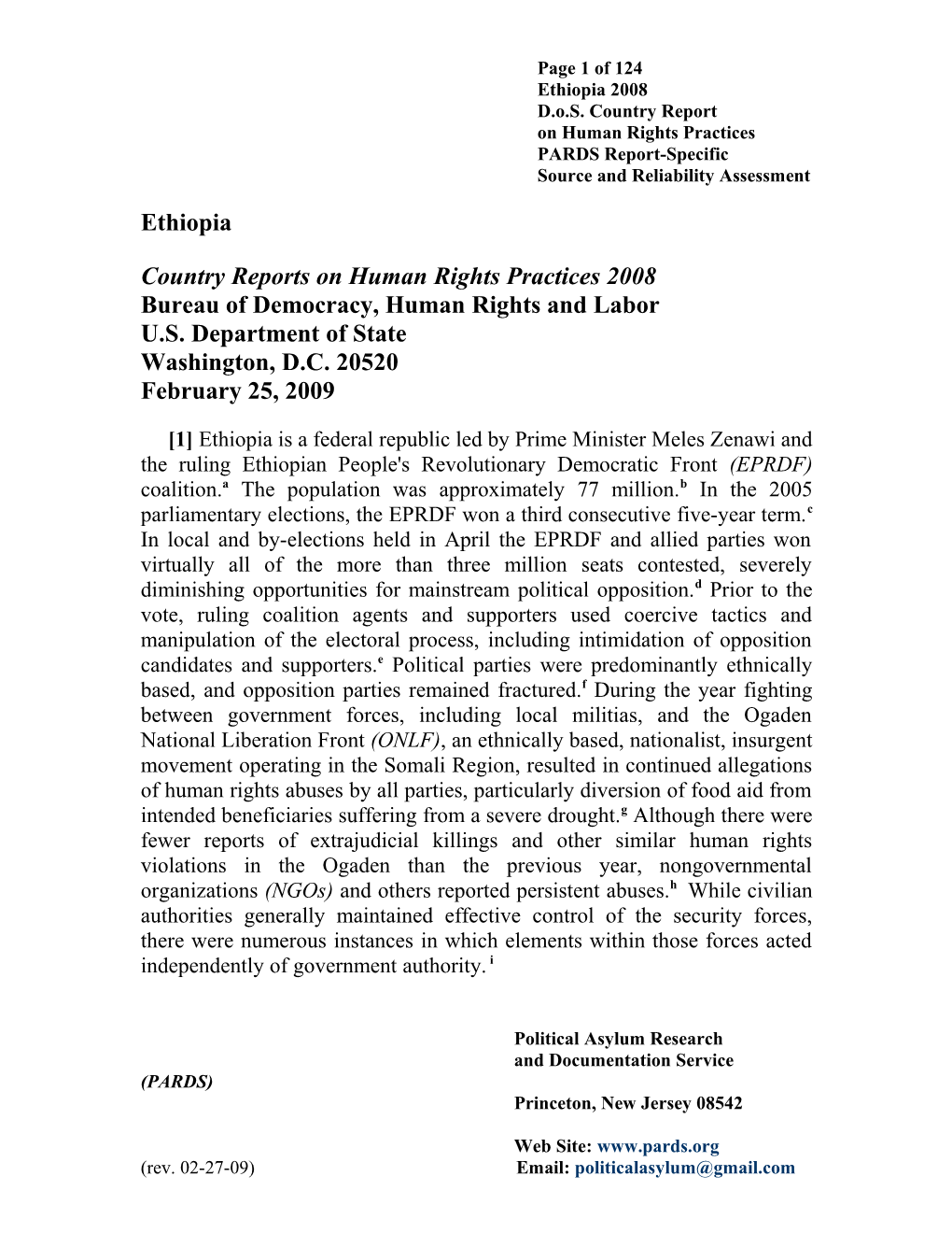 Country Reports on Human Rights Practices 2008 s1