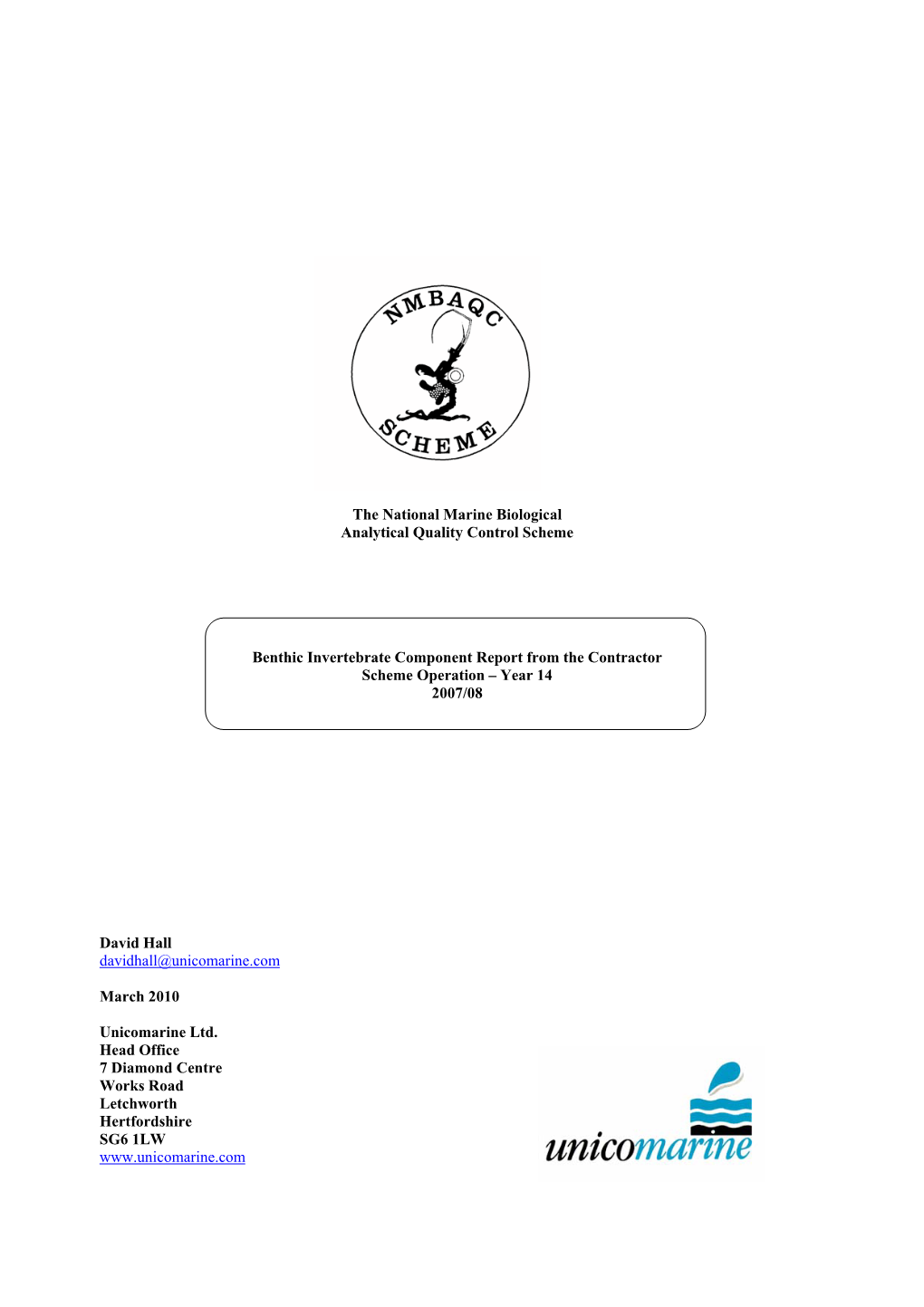 2.4.3 Discussion 10 2.5 Own Sample (OS) Module 12 2.5.1 Description 12 2.5.2 Results 12 2.5.3 Discussion 14 2.5.4 Application of NMBAQC Scheme Standards 15 3