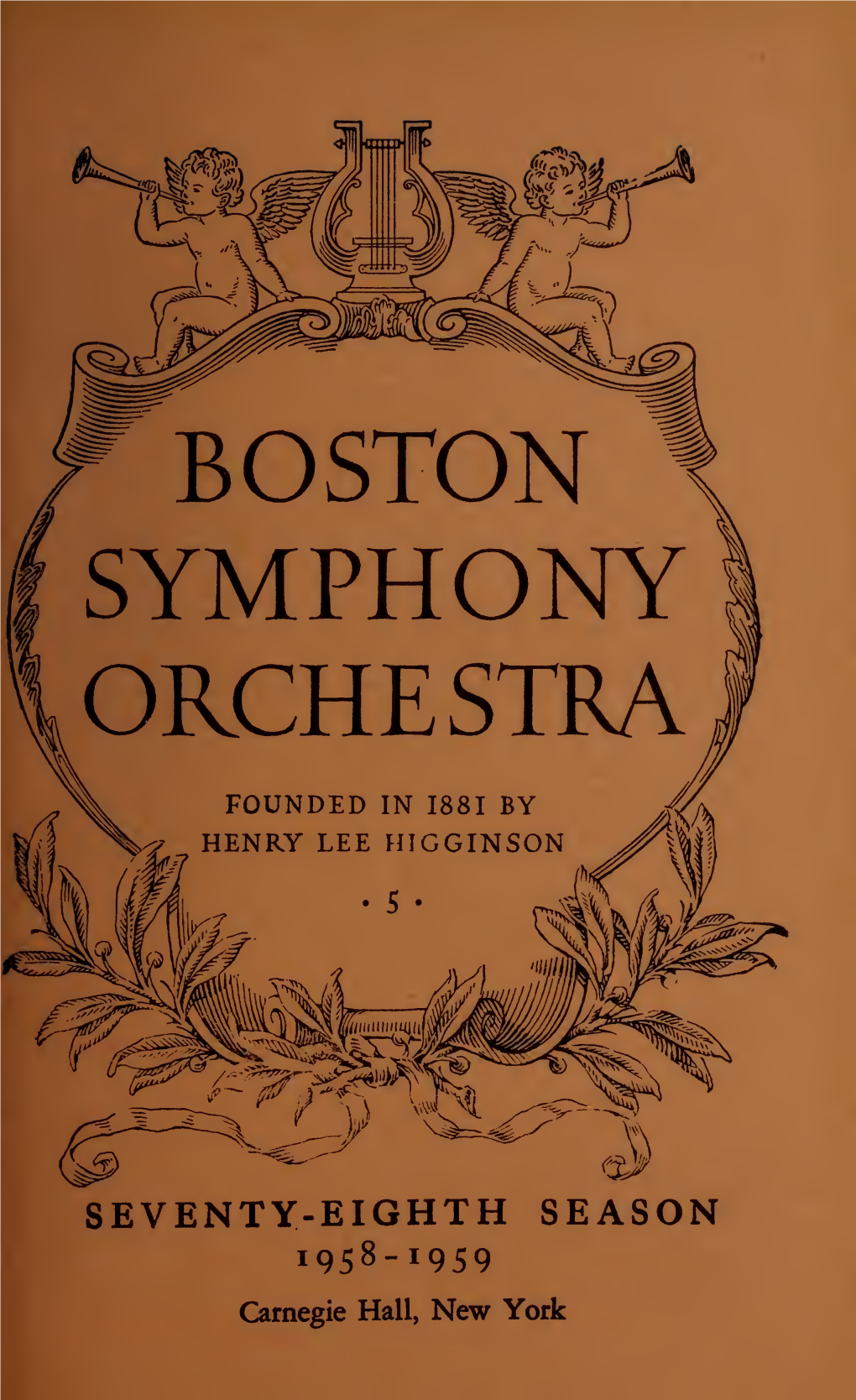 Boston Symphony Orchestra Concert Programs, Season 78, 1958-1959, Subscription